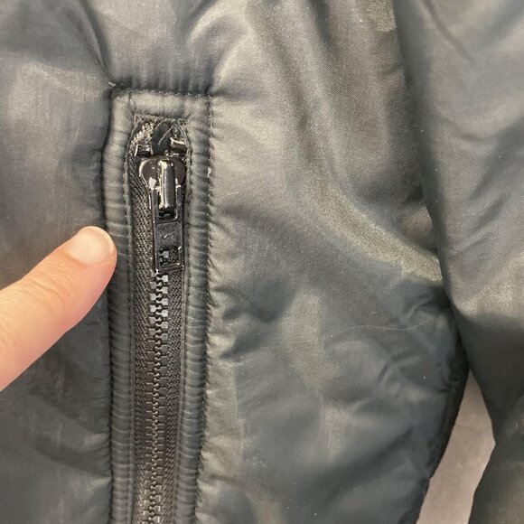 Vintage 90s Outdoor Exchange Relaxed Ski Jacket Womens Medium Black Green Retro - Picture 8 of 16